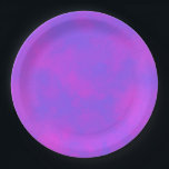 Stylischer Storm Cloud-Effekt Blau Rosa Pappteller<br><div class="desc">Ein einfaches Muster,  das durch Schichten gesprenkelter Punkte geschaffen wird,  die sich überschneiden und eine Reihe von Patches bilden,  die Sturmwolken ähneln. Verwenden Sie dieses Design,  um ein Logo,  einen Namen,  einen Slogan oder sogar ein Bild Ihrer Wahl hinzuzufügen. Perfekt für Geburtstage,  Office-Party,  Grillen’S und mehr!</div>