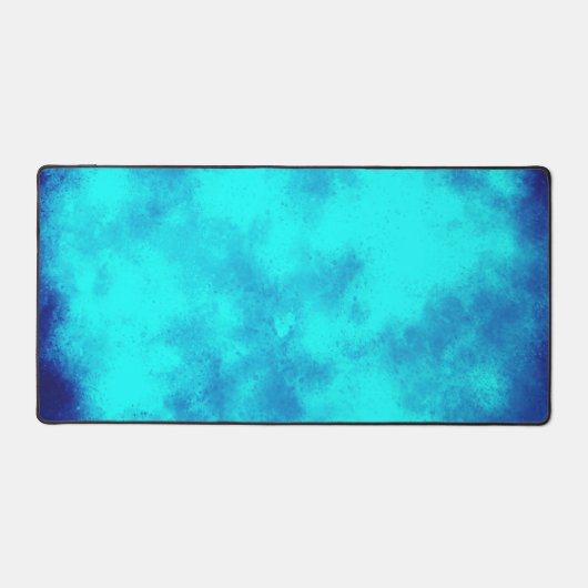 Stylischer Storm Cloud-Effekt Blau Schreibtischunterlage (Vorderseite)