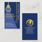 Stylischer Stromschalter Visitenkarte (Vorne/Hinten)