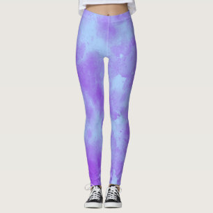 Stylischer Sturmwolke-Effekt Lila blau Leggings