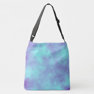 Stylischer Sturmwolke-Effekt lila blau Tragetaschen Mit Langen Trägern