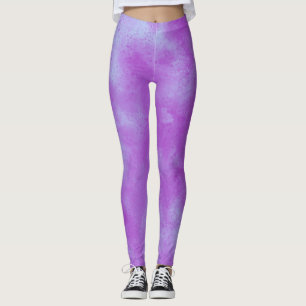 Stylischer Sturmwolke-Effekt Lila Leggings
