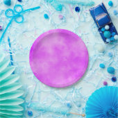 Stylischer Sturmwolke-Effekt Lila Pappteller (Party)