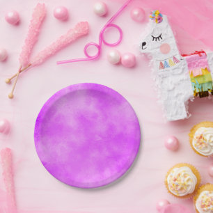 Stylischer Sturmwolke-Effekt Lila Pappteller