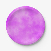Stylischer Sturmwolke-Effekt Lila Pappteller (Vorderseite)