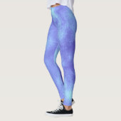 Stylischer Sturmwolkeneffekt Blau Leggings (Links)