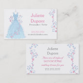 Stylischer Tailor Dressmaker Hochzeitssalon Visitenkarte (Vorne/Hinten)