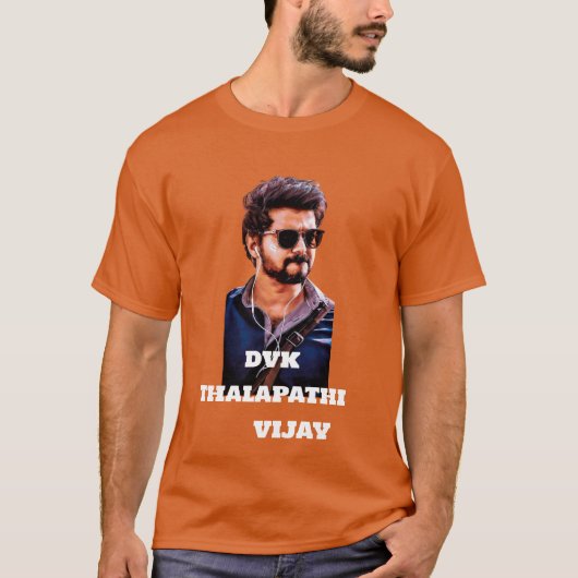 Stylischer Thalapathy Vijay T - Shirt | DVK Design (Vorderseite)