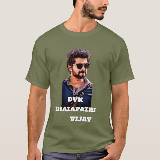 Stylischer Thalapathy Vijay T - Shirt | DVK Design (Vorderseite)