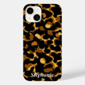 Stylischer Tortoiseshell Pattern Individuelle Name Case-Mate iPhone Hülle (Rückseite)