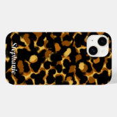Stylischer Tortoiseshell Pattern Individuelle Name Case-Mate iPhone Hülle (Rückseite (Horizontal))