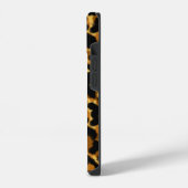 Stylischer Tortoiseshell Pattern Individuelle Name iPhone Hülle (Linke Seite)