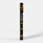 Stylischer Tortoiseshell Pattern Individuelle Name iPhone Hülle (Rechte Seite)