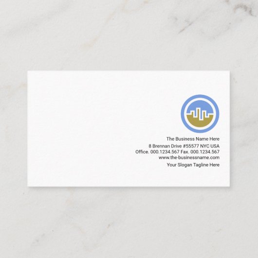 Stylischer Trapezium Layers HR Consultant Visitenkarte (Rückseite)