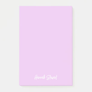 Stylischer trendiger lila violetter minimalistisch post-it klebezettel