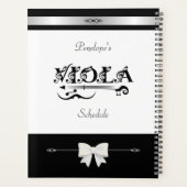 Stylischer Viola-Schüler-Stundenplan-Organizer Planer (Rückseite)