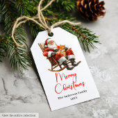 Stylischer Weihnachtsmann-Trend-Editierbare-Weihna Geschenkanhänger