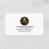 Stylischer Yellow Taxi Karo Box Cab Driver Visitenkarte (Rückseite)