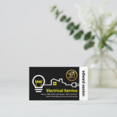 Stylischer Zuhause Electrical Wire Circuit Visitenkarte (Stehend Vorderseite)