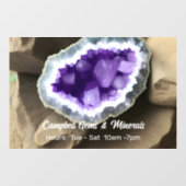 Stylisches Amethyst Geode Custom Business Fensteraufkleber (Blatt)