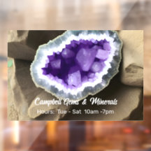Stylisches Amethyst Geode Custom Business