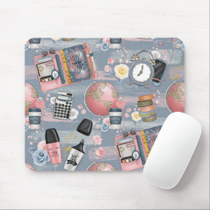 Stylisches Back-to-School-Mausepad für Mädchen Mousepad