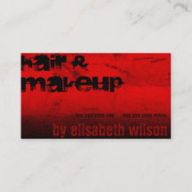 Stylisches Black Red Ombre Haar Stylist Makeup Sal