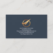 Stylisches Blue Upwards Sky Lines Aviation Logisti Visitenkarte (Rückseite)