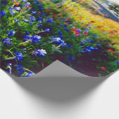 Stylisches Bluebonnet Geschenkpapier (Ecke)