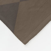 Stylisches Braun-Harleqiun-Pferdemuster Fleecedecke (Ecke)