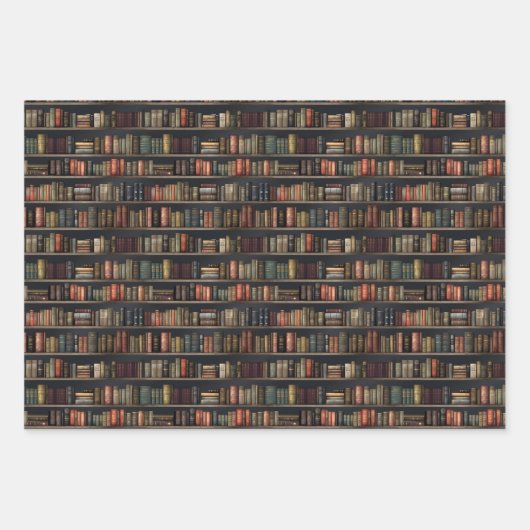 Stylisches Buch Lover - Dark Academia Geschenkpapier Set (Vorderseite 3)