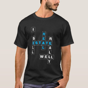 Stylisches Crossword I SELL REAL ANWESEN T-Shirt