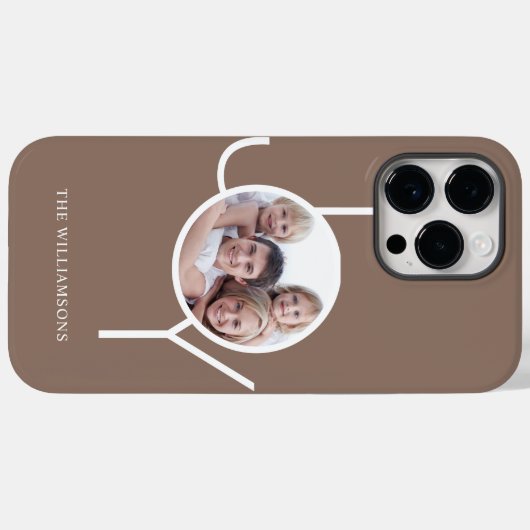 Stylisches Custom Foto Brown Case-Mate iPhone Hülle (Rückseite (Horizontal))