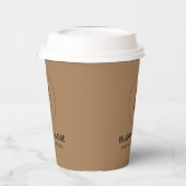 Stylisches Design Corporate Event Logo Sauber Einf Pappbecher (Links)
