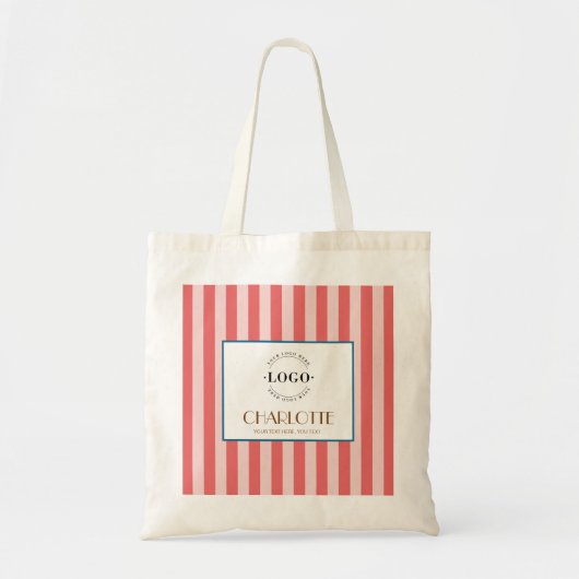 Stylisches, einfaches Logo für Unternehmen oder Sh Tragetasche (Vorne)