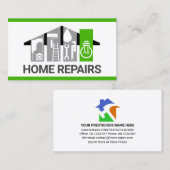 Stylisches Handyman Tools Gebäude Visitenkarte (Vorne/Hinten)