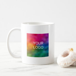 Stylisches Hochladen Ihres Logos Hier Werbe Marke Kaffeetasse