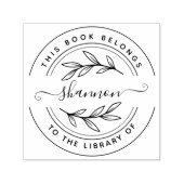 Stylisches, individuelles Buch "From the Library o Permastempel (Design)