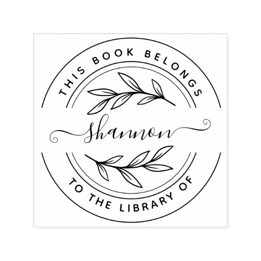 Stylisches, individuelles Buch "From the Library o Permastempel (Design)