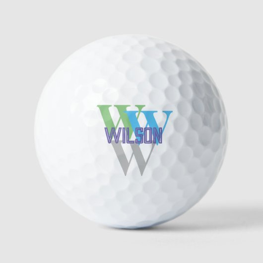 stylisches INTIAL-Logo, minimales Logo Golfball (Vorderseite)