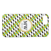 Stylisches JAMAICA-Monogramm des Überflutungsleben Case-Mate iPhone Hülle (Rückseite (Horizontal))
