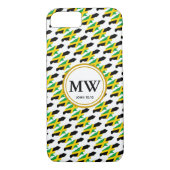 Stylisches JAMAICA-Monogramm des Überflutungsleben Case-Mate iPhone Hülle (Rückseite)