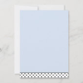 Stylisches Kangaroo Jumping für Joy Boy Babydusche Einladung (Rückseite)