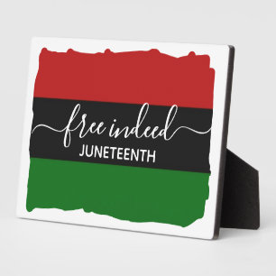 Stylisches KOSTENLOSES PANAFRIKANISCHES JUNETEENTH Fotoplatte