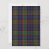 Stylisches MacLellan Tartan Kariert Custom Wedding Einladung (Rückseite)
