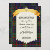 Stylisches MacLellan Tartan Kariert Custom Wedding Einladung (Vorne/Hinten)