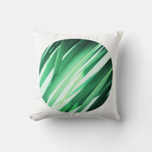 Stylisches minimalistisches weißes schwarzes Palmb Kissen