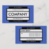 Stylisches Panel II - Blaue Textur Visitenkarte (Vorne/Hinten)