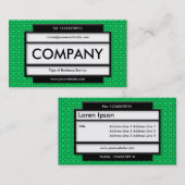 Stylisches Panel II - Grüne II Textur Visitenkarte (Vorne/Hinten)
