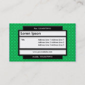 Stylisches Panel II - Grüne II Textur Visitenkarte (Rückseite)